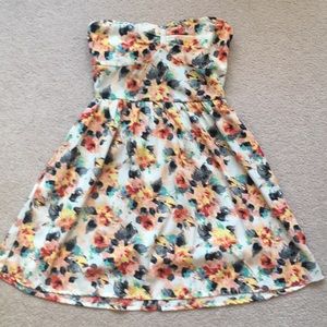 Floral Back Cut Out Dress